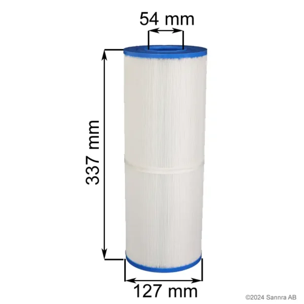 Spafilter Nordic Hot Tubs, Denform som är tvättbart och motsvarar Darlly SC706 40506, Pleatco PRB50-IN och Viskan 50758